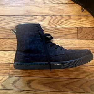 Black cheetah doc martens 9